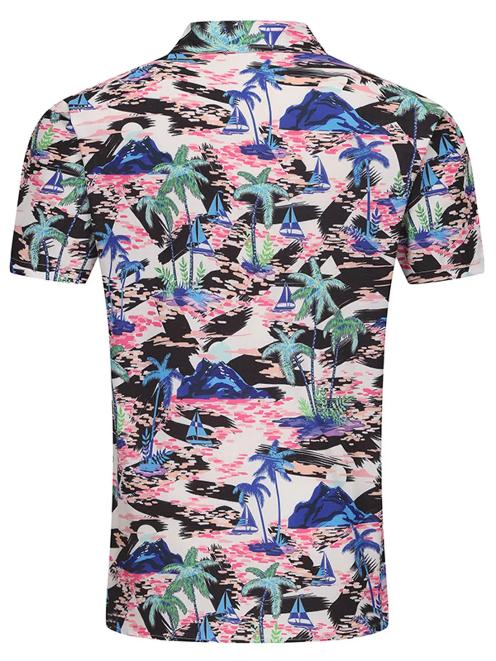 Men's Plus Size Printed Button Up Long Sleeve Shirt, image 6