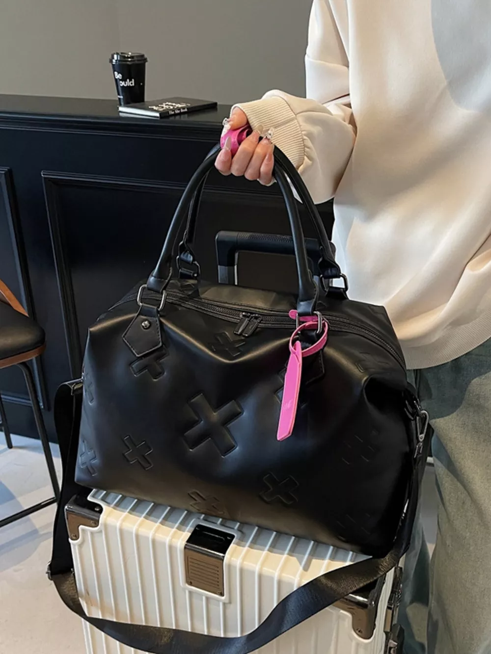 Embossed Duffle Bag, image 6