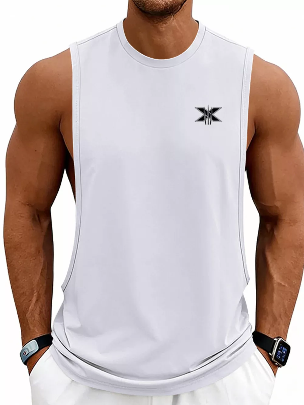Men's Full Size Round Neck Tank Plus Size, image 19