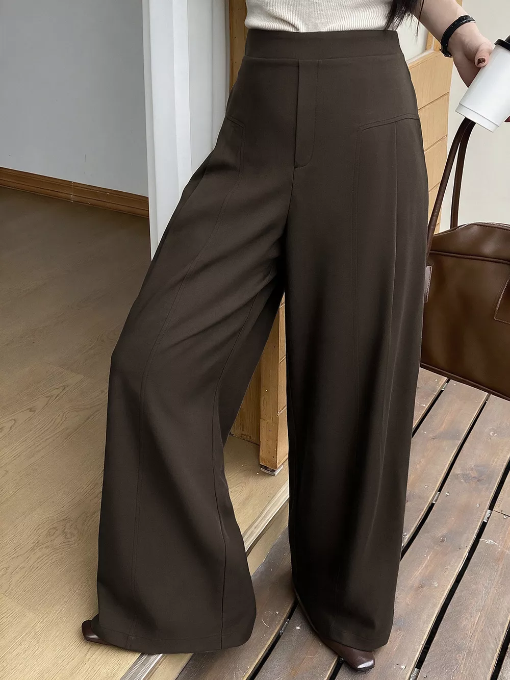 High-Waisted Wide-Leg Pants, image 5