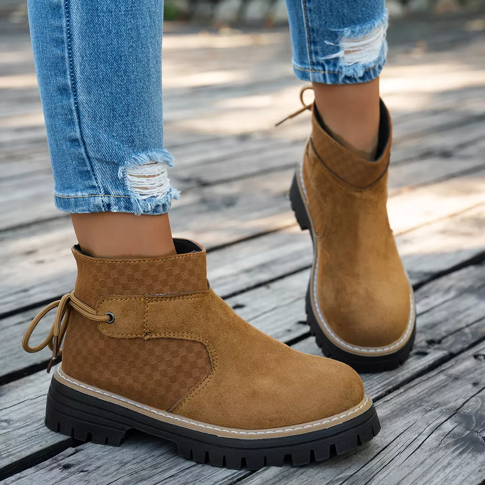 Round Toe Platform Boots, image 7