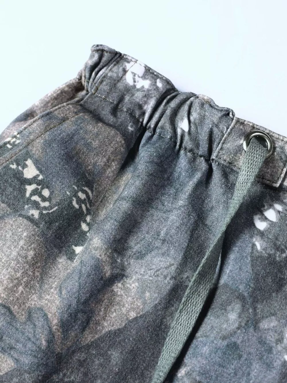 Men's Drawstring Camouflage Cargo Pants, image 4