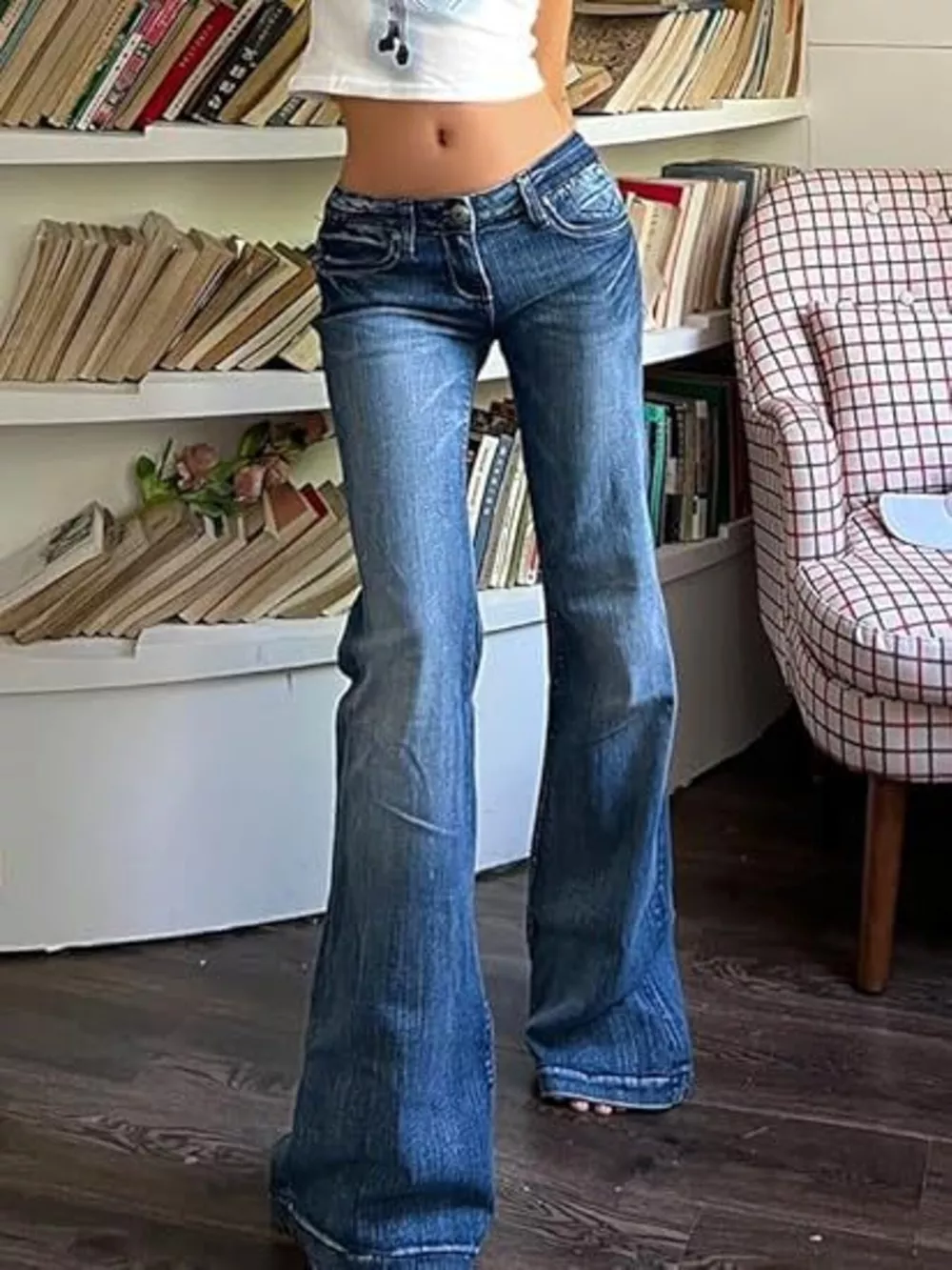 Low Rise Flare Jeans, image 2