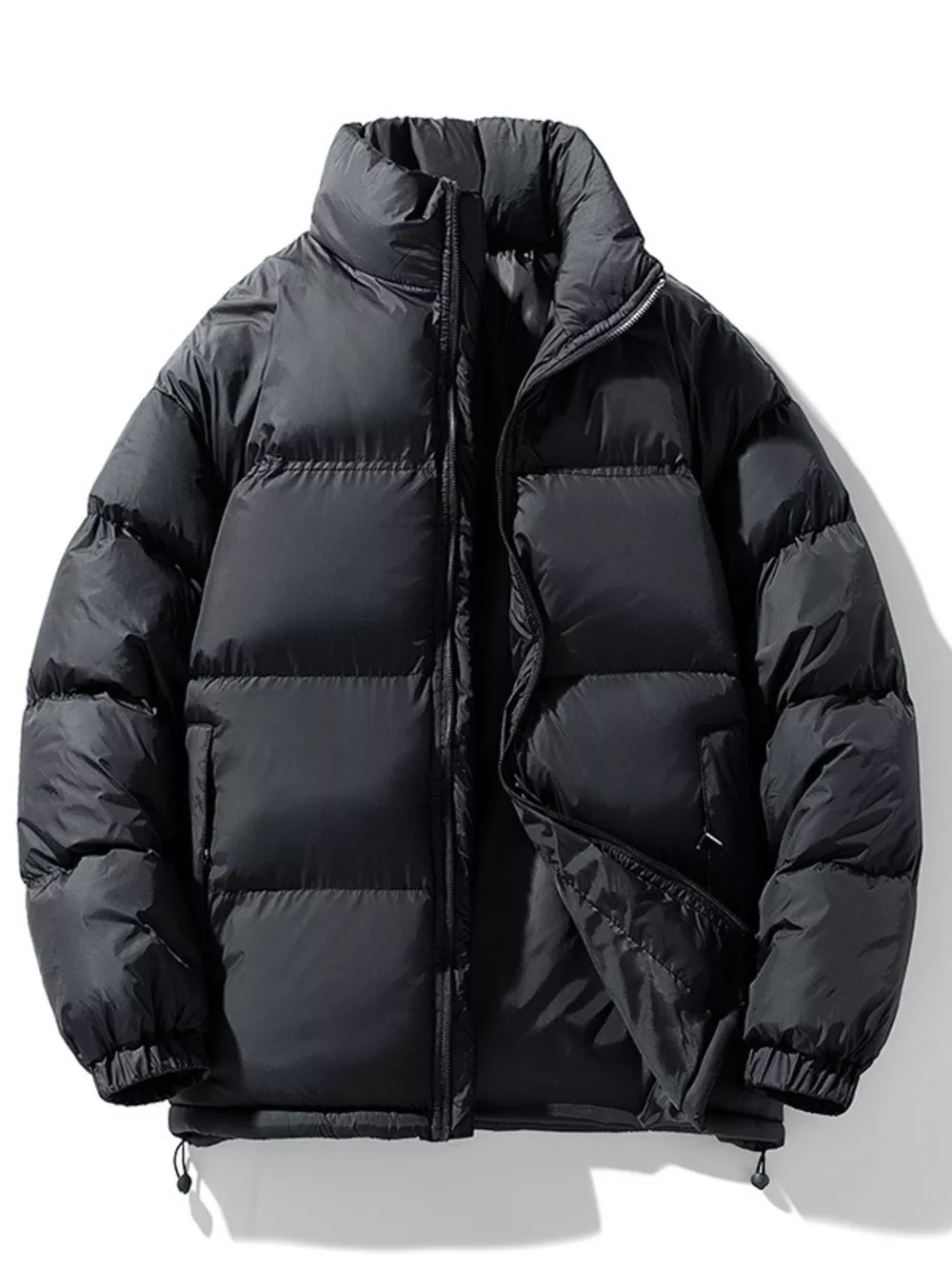 Men's Full Size Padded Zip Up Puffer Jacket Plus Size, image 8