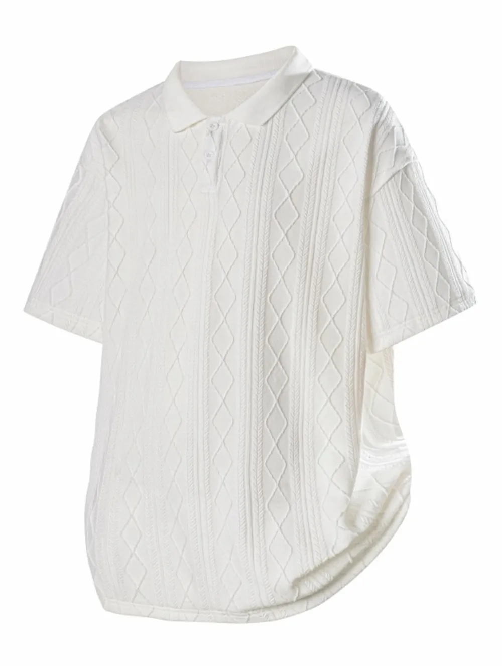 Men's Plus Size Collared Neck Short Sleeve Polo, image 2