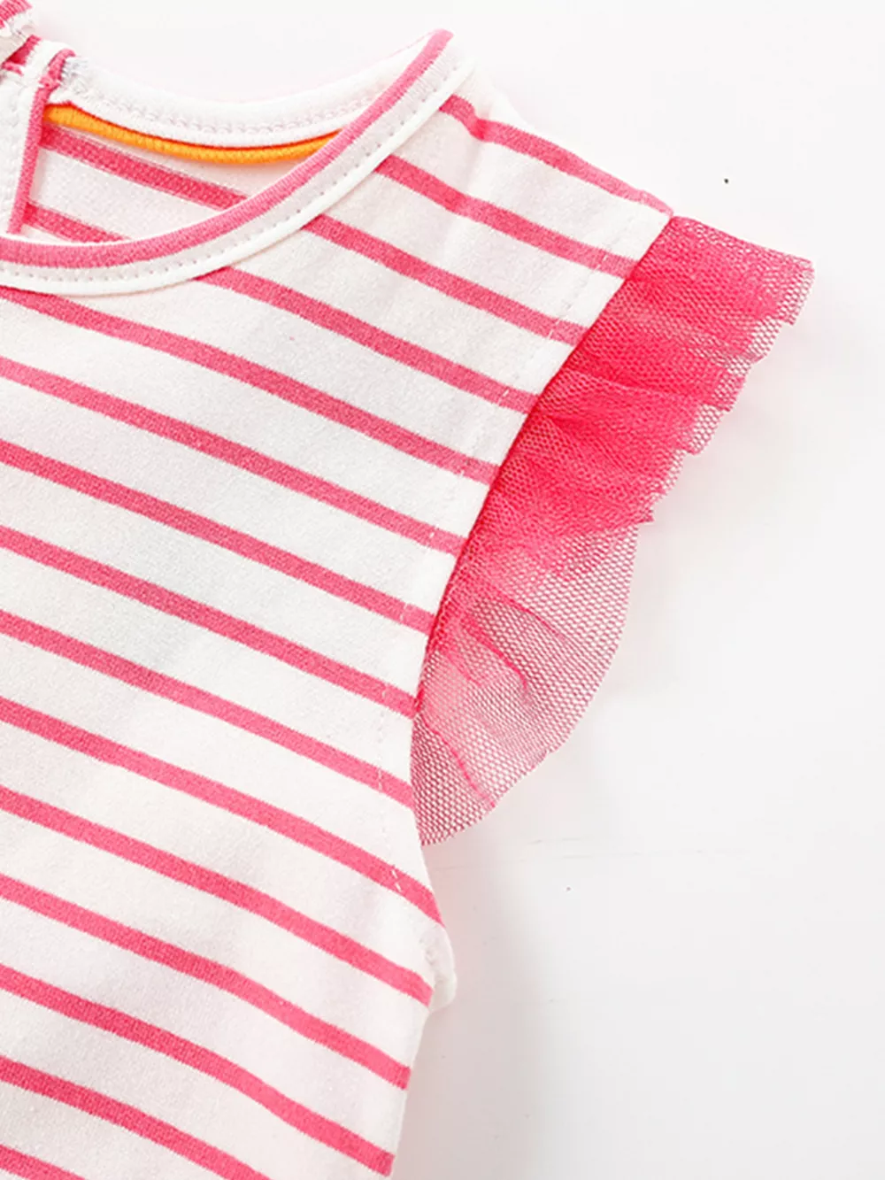 Children's Striped Top Elephant Tulle Dress, image 5