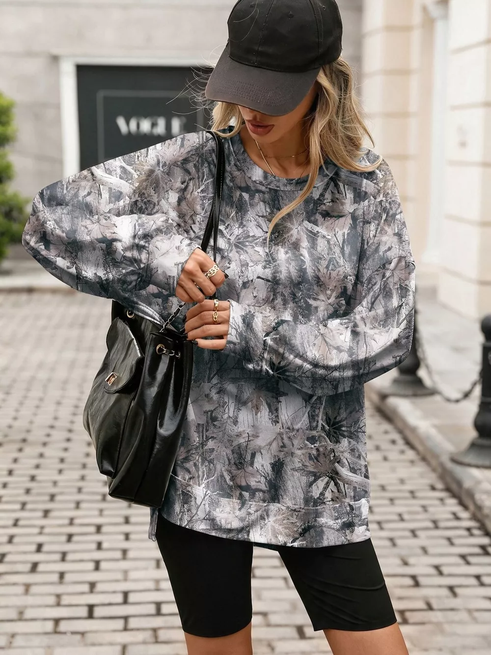 Printed Round Neck Sweatshirt, image 16