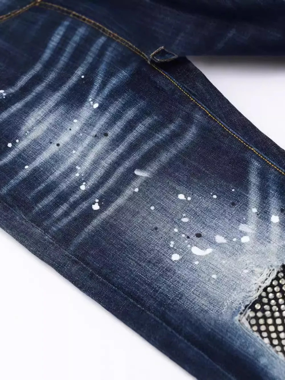 Men's Distressed Slim Fit Jeans, image 5