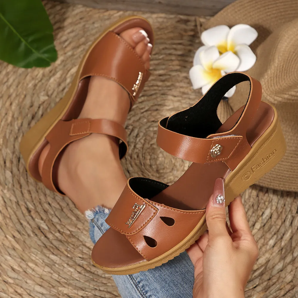 Open Toe Wedge Sandals, image 5