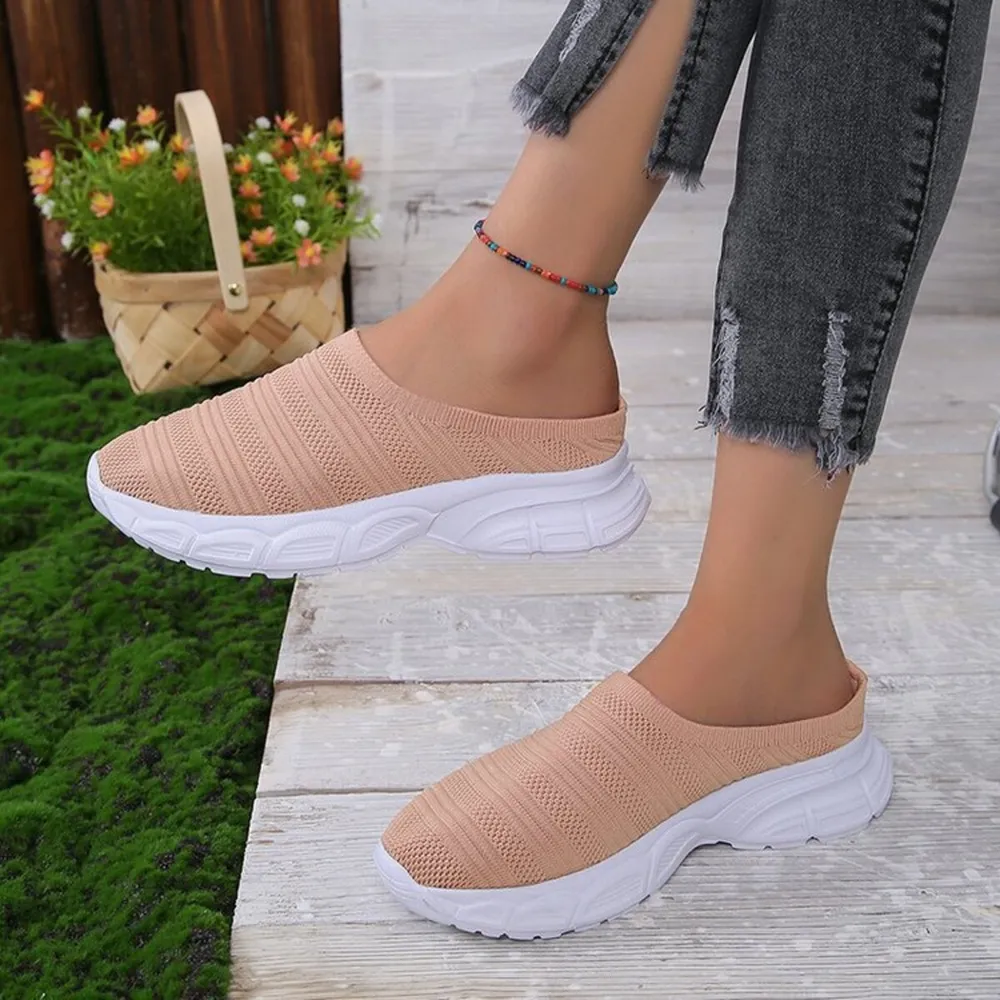 Breathable Mesh Round Toe Slip-Ons, image 8