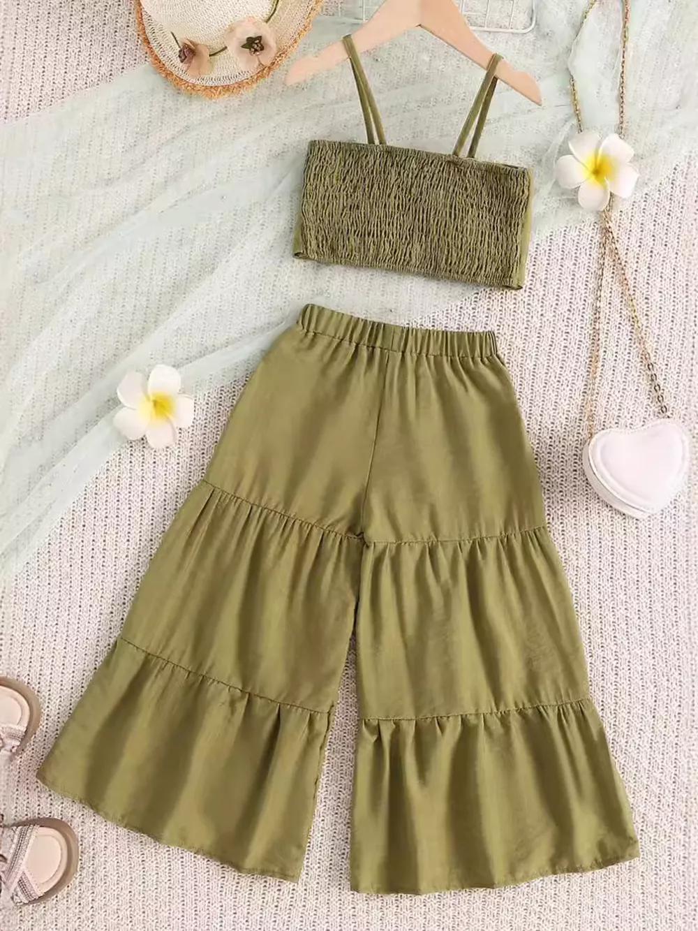 Children's Smocked Bow Cami and Pants Set, image 7