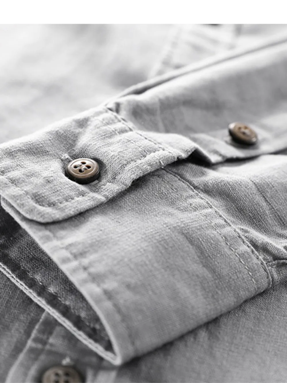 Men's Plus Size Button Up Long Sleeve Shirt, image 7