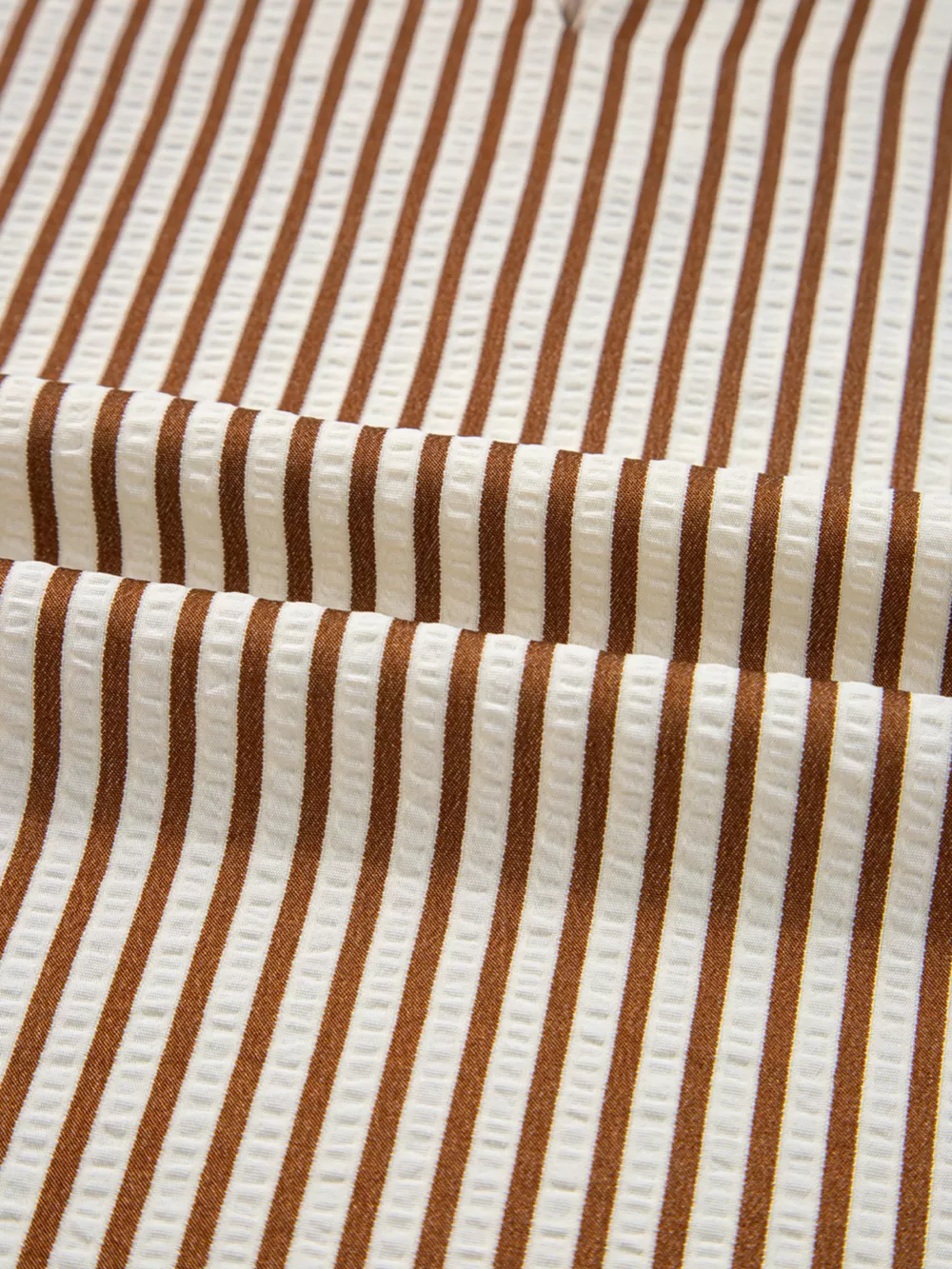 Striped Ruffled Neck Blouse with Tie Sleeves, image 6