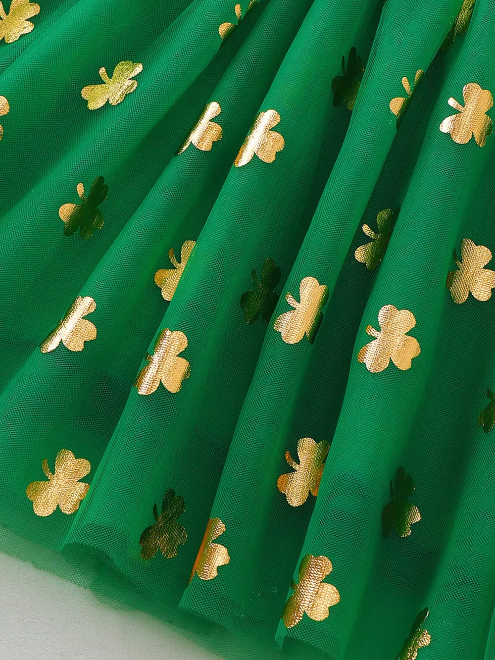 Children's Smocked Clover Tulle Dress, image 6