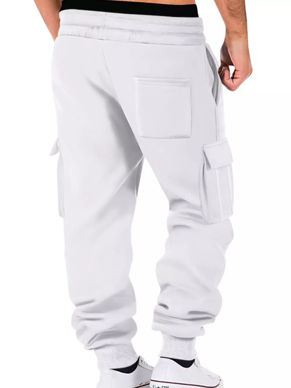 Men's Full Size Casual Joggers with Multi-Pocket Plus Size, image 4