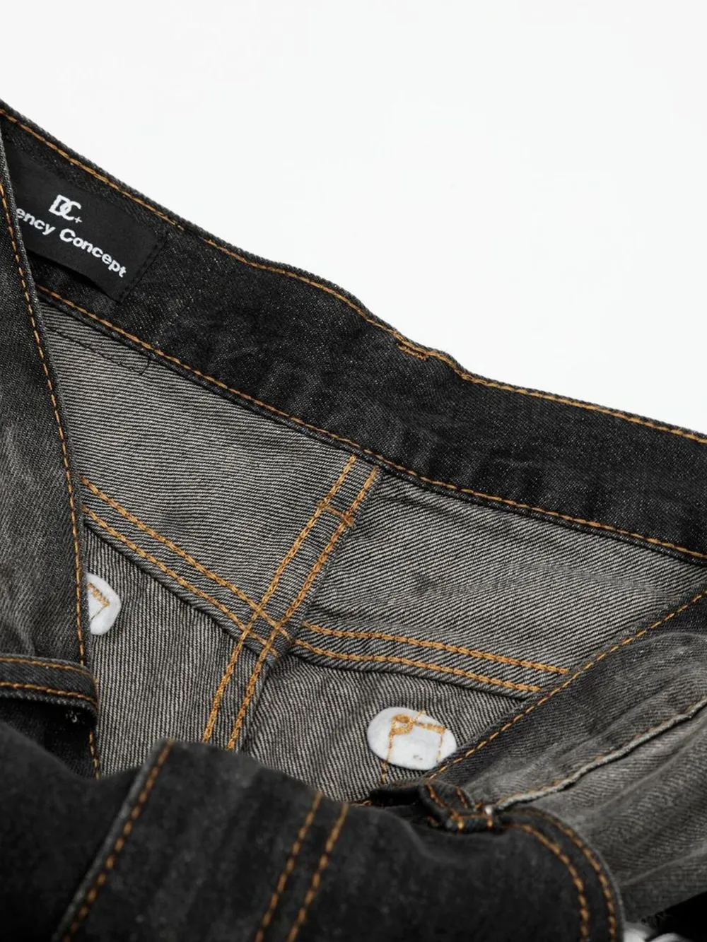 Men's Washed Balloon Wide Leg Jeans, image 12