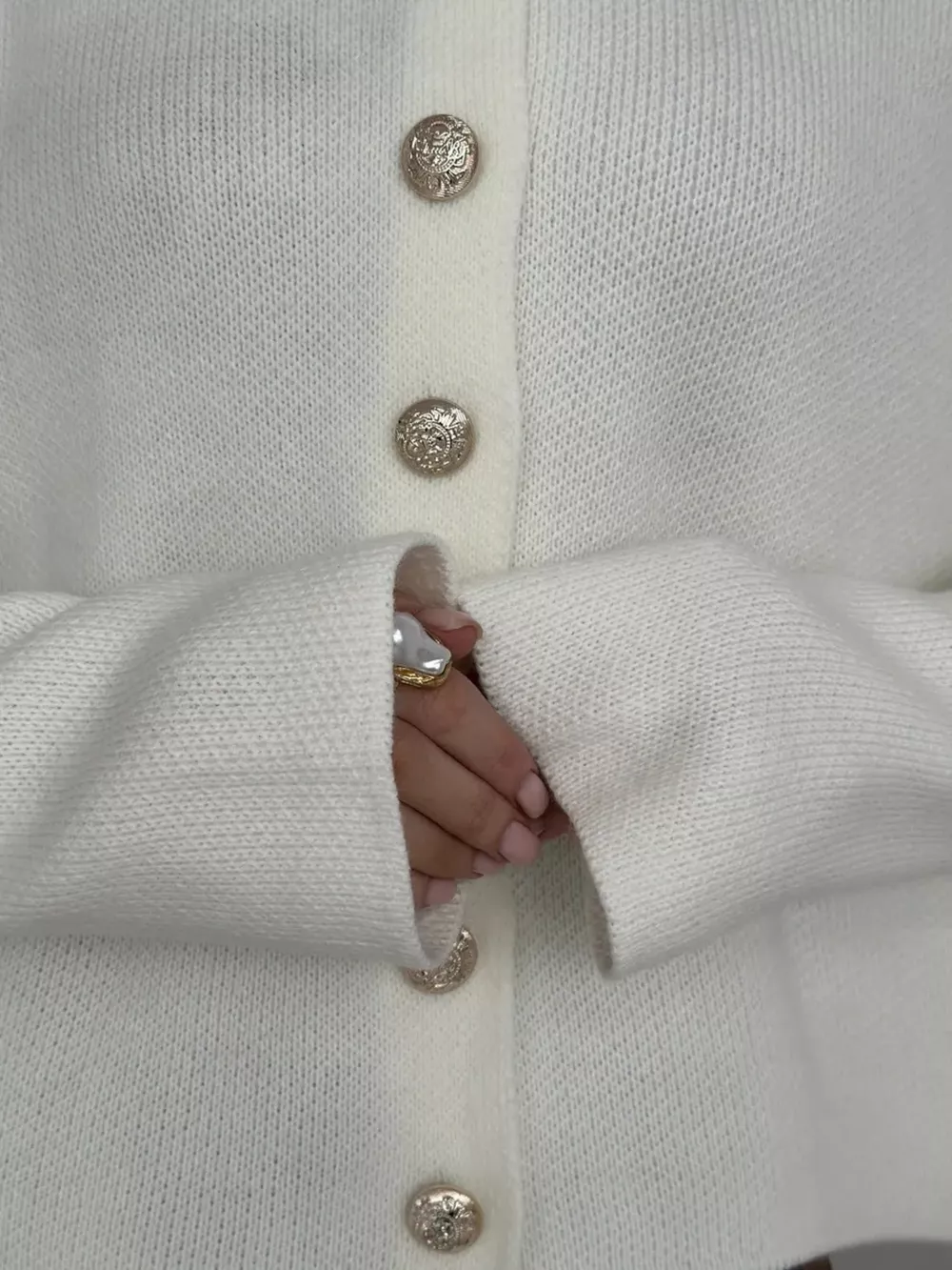 Crew-Neck Button Down Cardigan, image 14