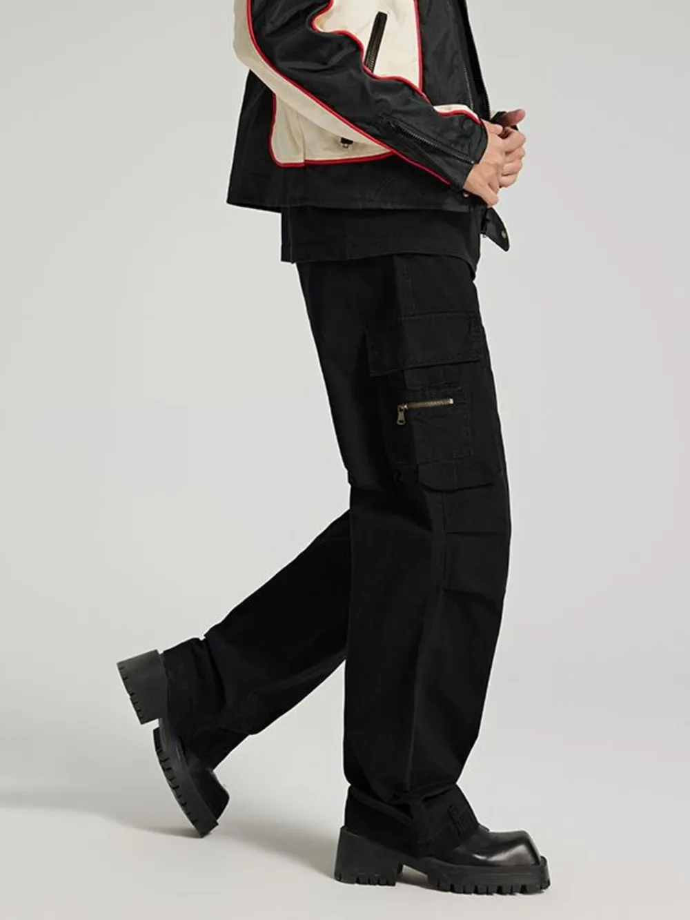 Men's Vintage Washed Cargo Jeans, image 3