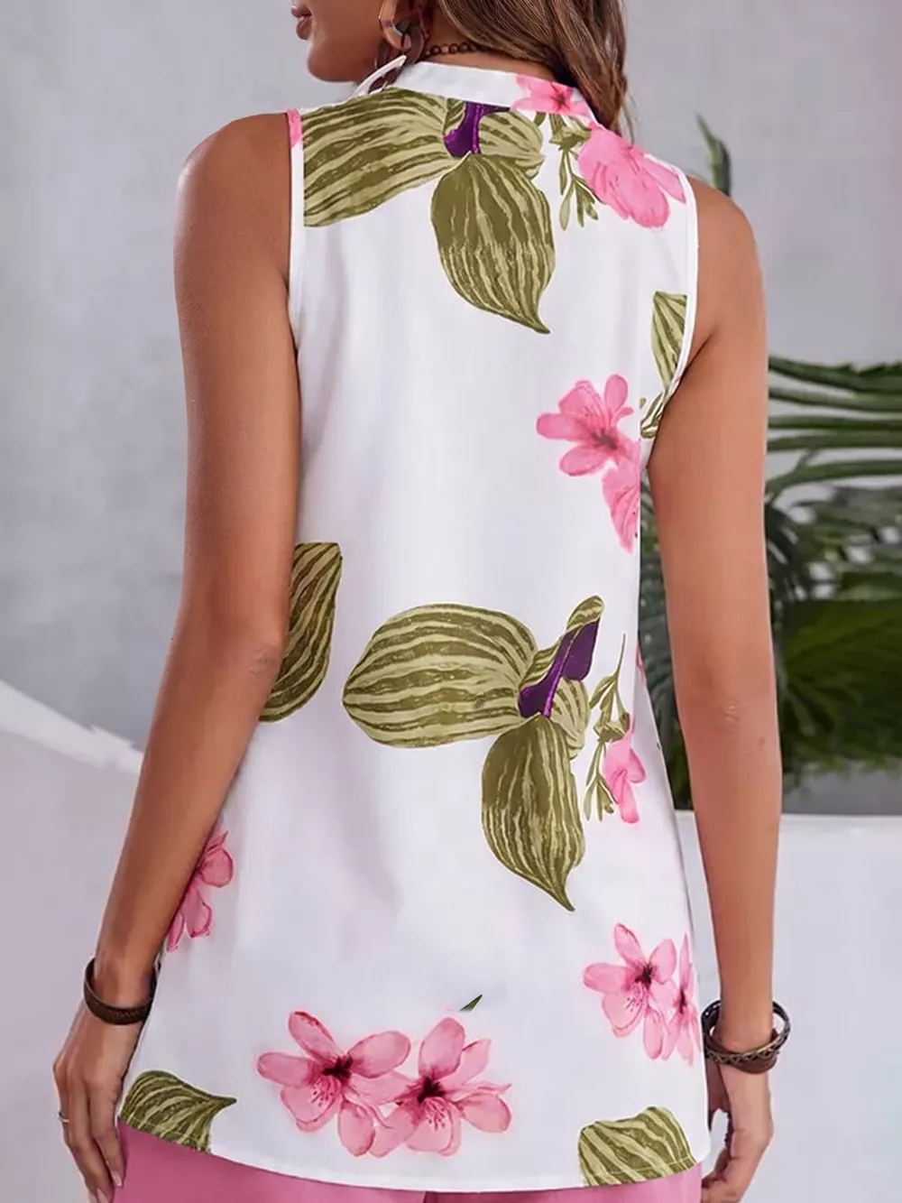 Floral Print Sleeveless Top and Shorts Set, image 12