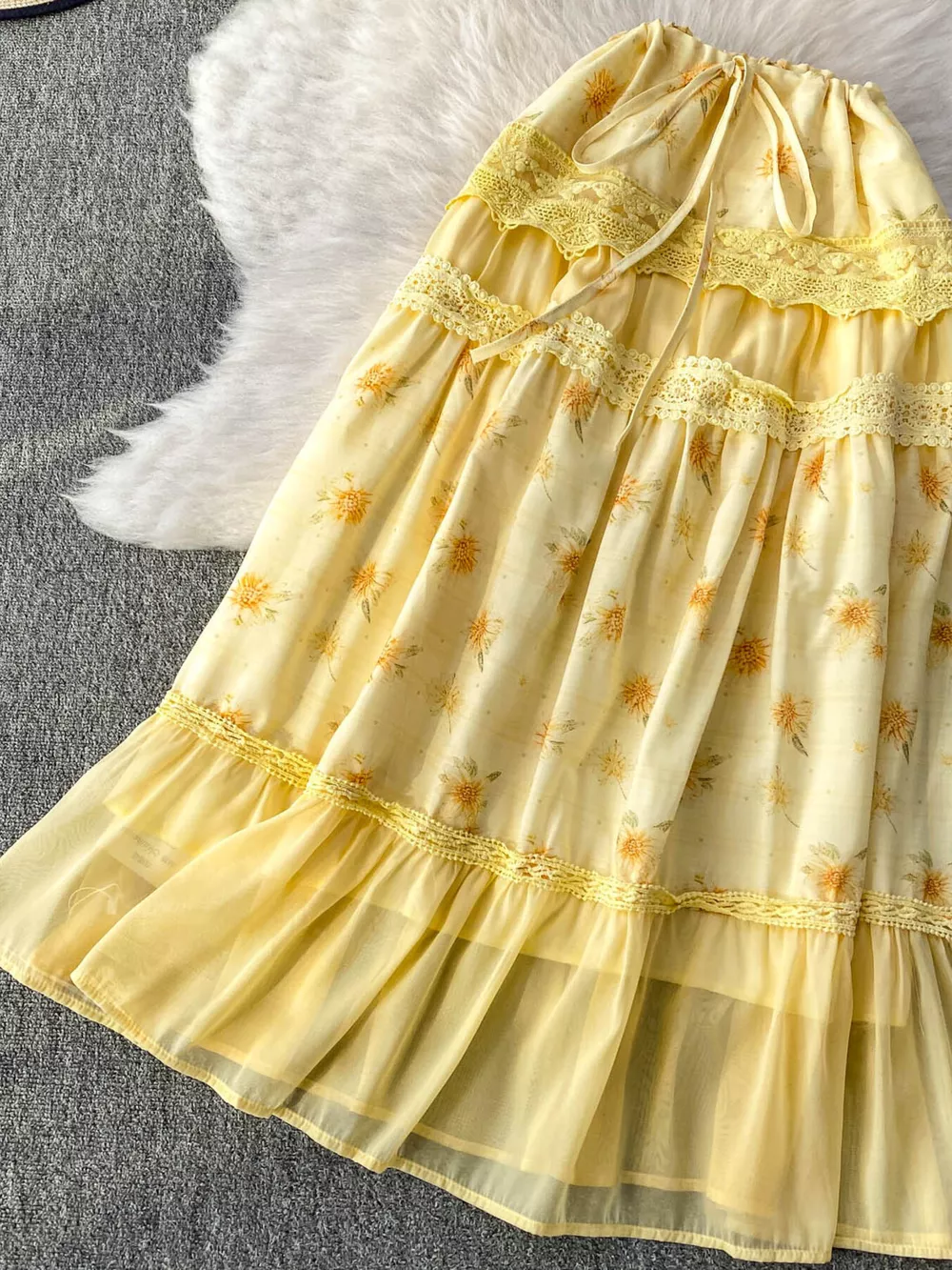 Smocked Floral Top and Skirt Set, image 5