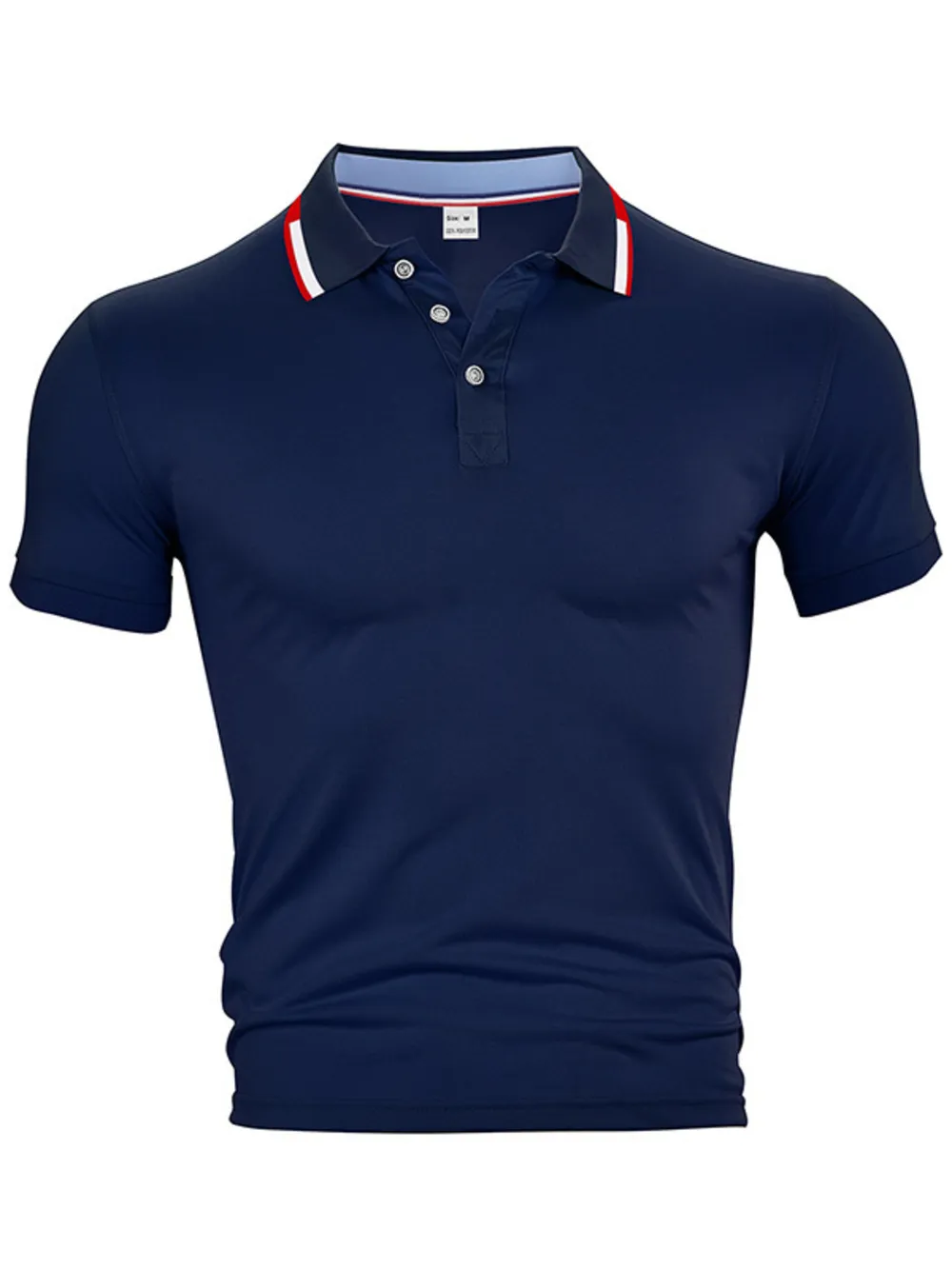 Men's Full Size Button Detail Short Sleeve Polo Plus Size, image 9