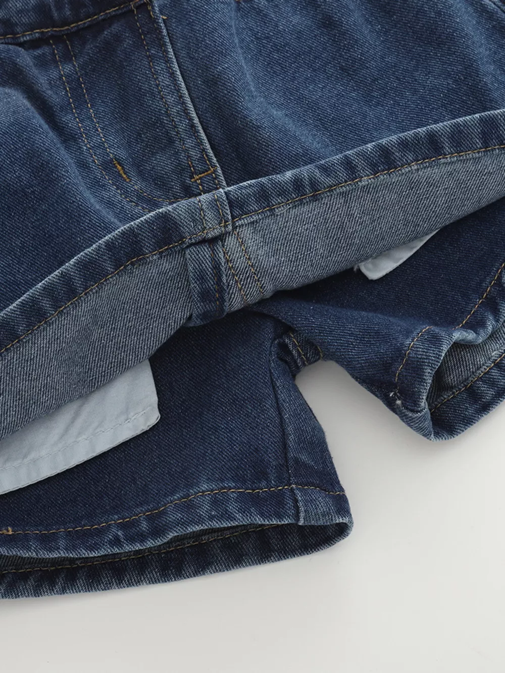 Children's Asymmetrical Denim Skort, image 4