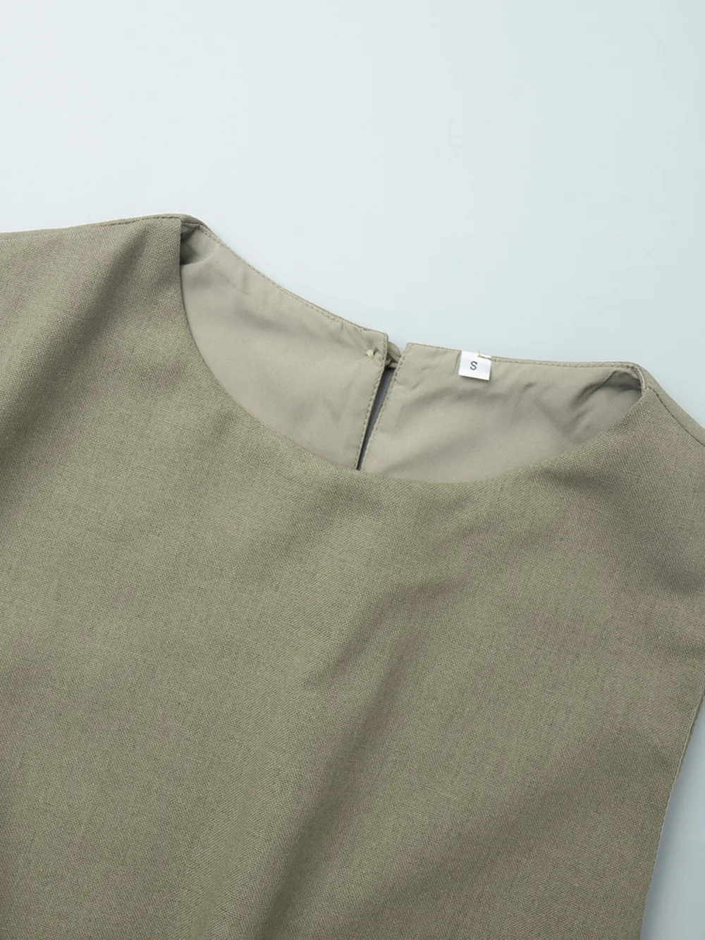 Round Neck Sleeveless Top and Skirt Set, image 7