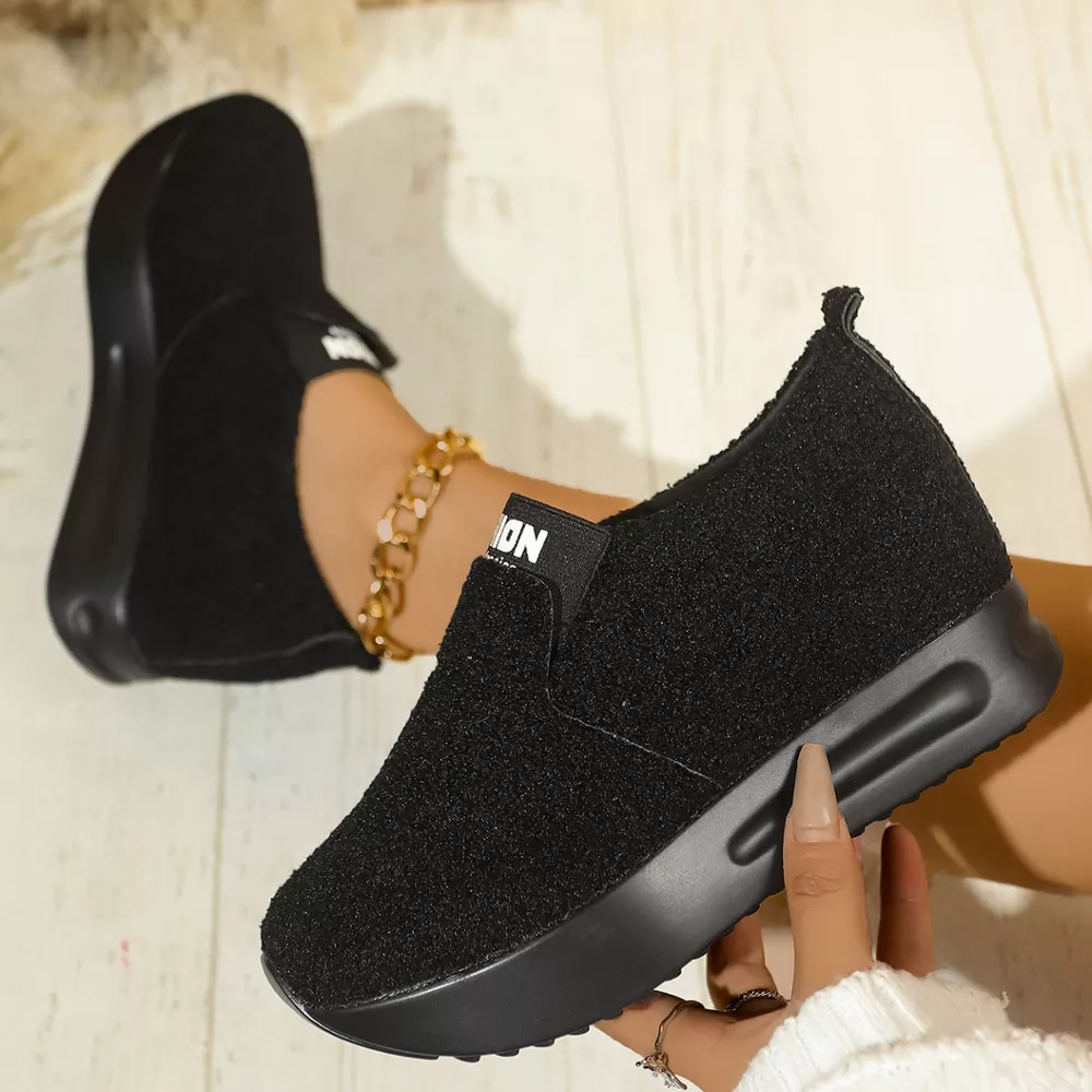 Round Toe Platform Slip-Ons, image 4