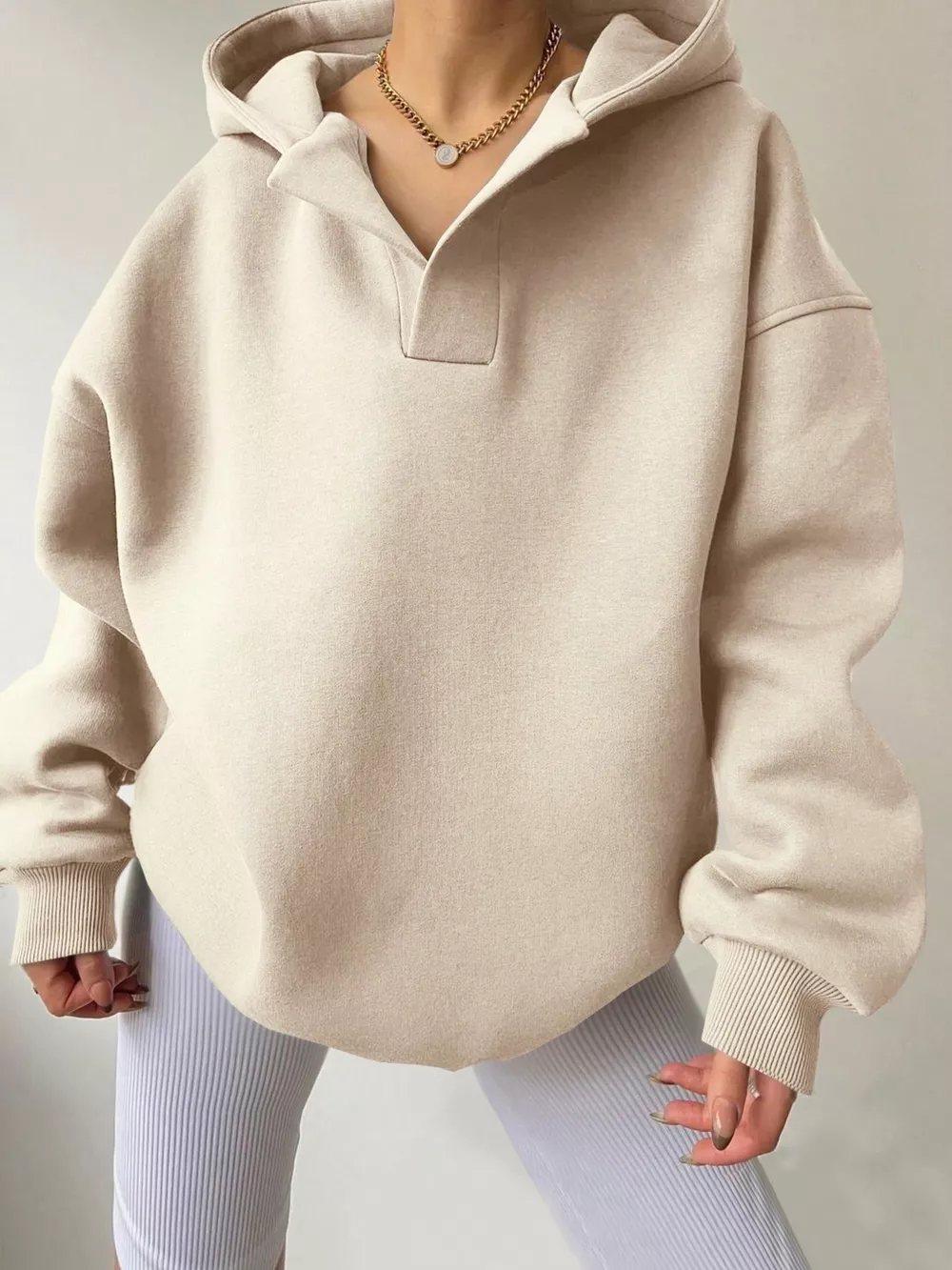 Dropped Shoulder Long Sleeve Sweatshirt, image 27