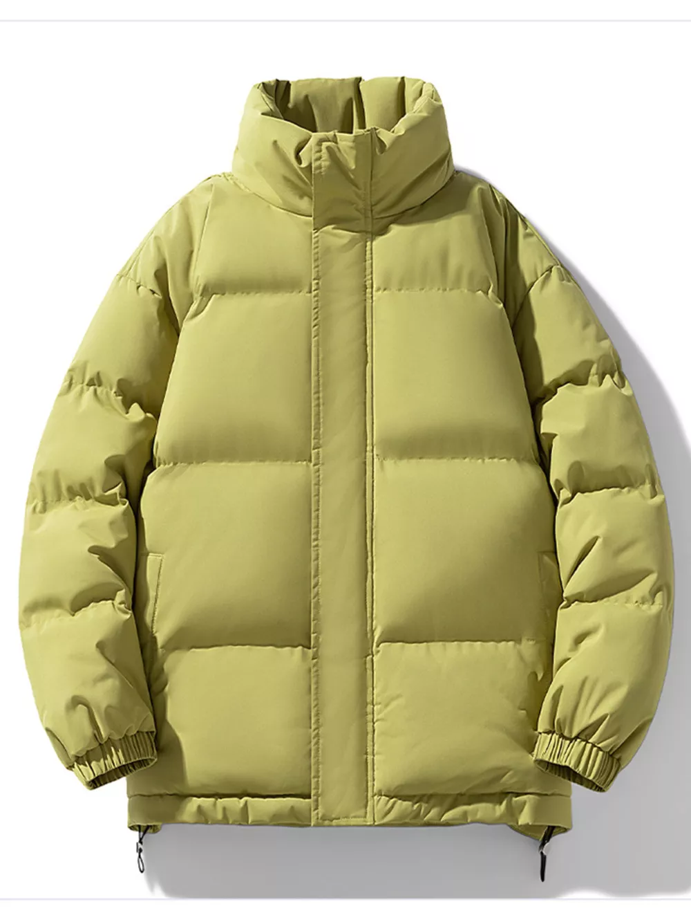 Men's Full Size Padded Stand Collar Winter Coat Plus Size, image 2