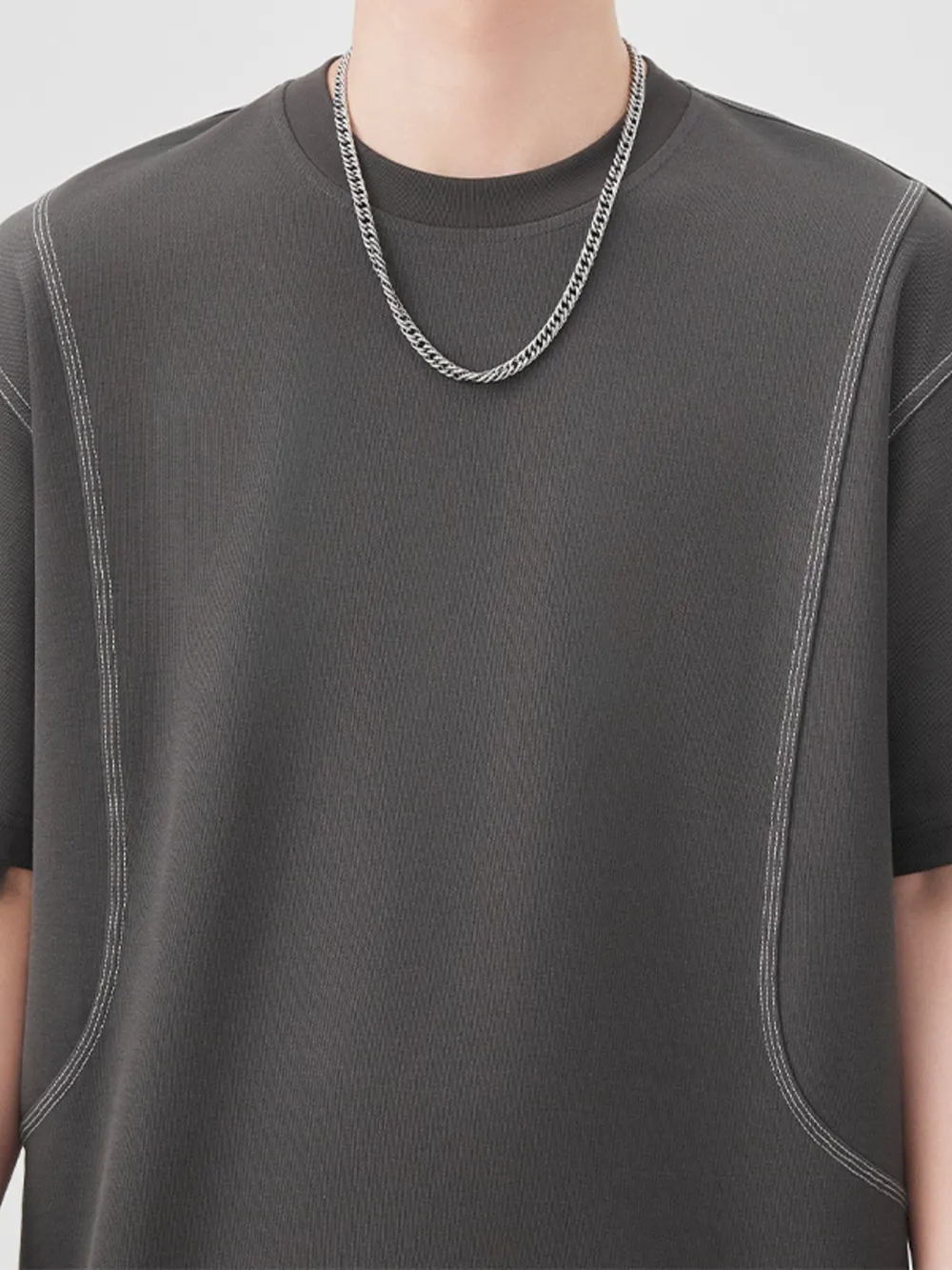 Men's Plus Size Round Neck Relaxed Fit T-Shirt, image 6