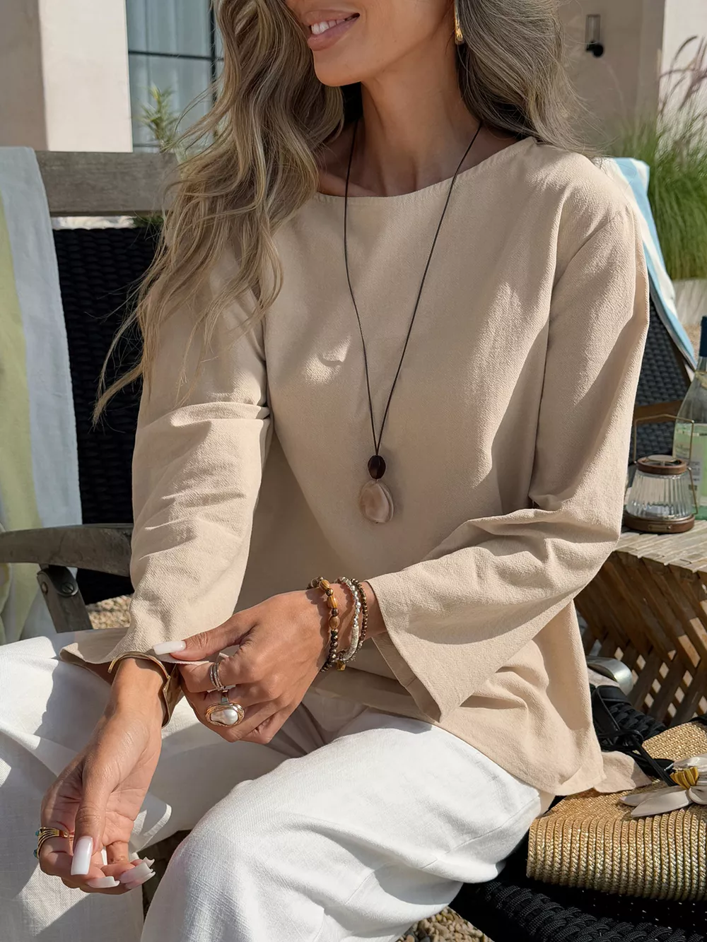 Casual Loose Long Sleeve Blouse, image 5