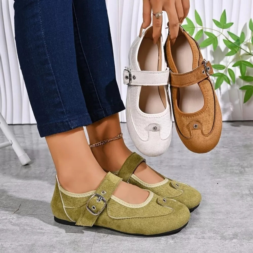 Adjustable Buckle Strap Slip-Ons, image 2