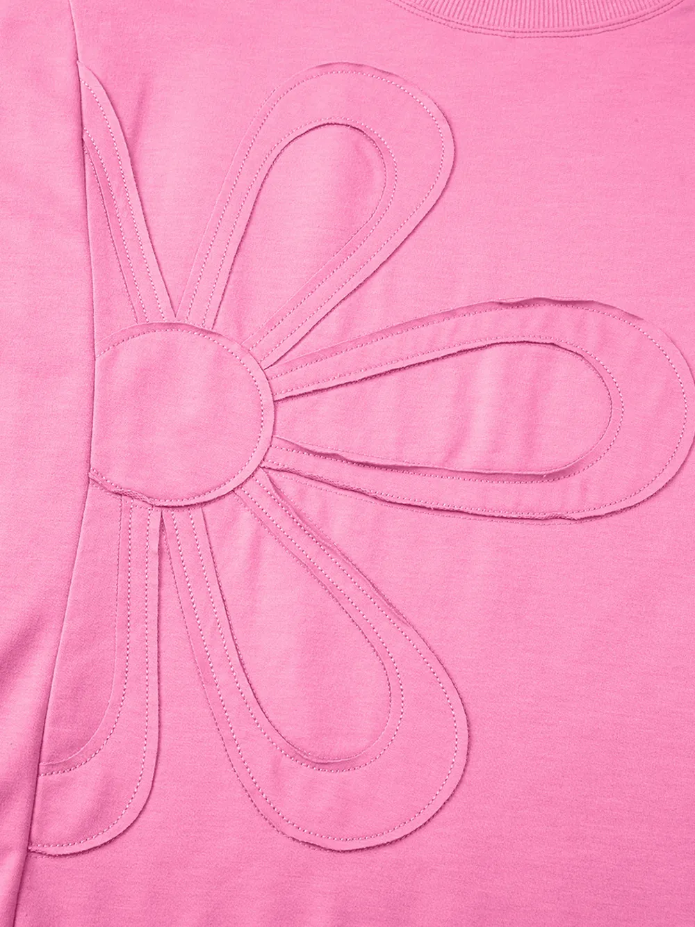 Flower Oversized Round Neck T-Shirt, image 13
