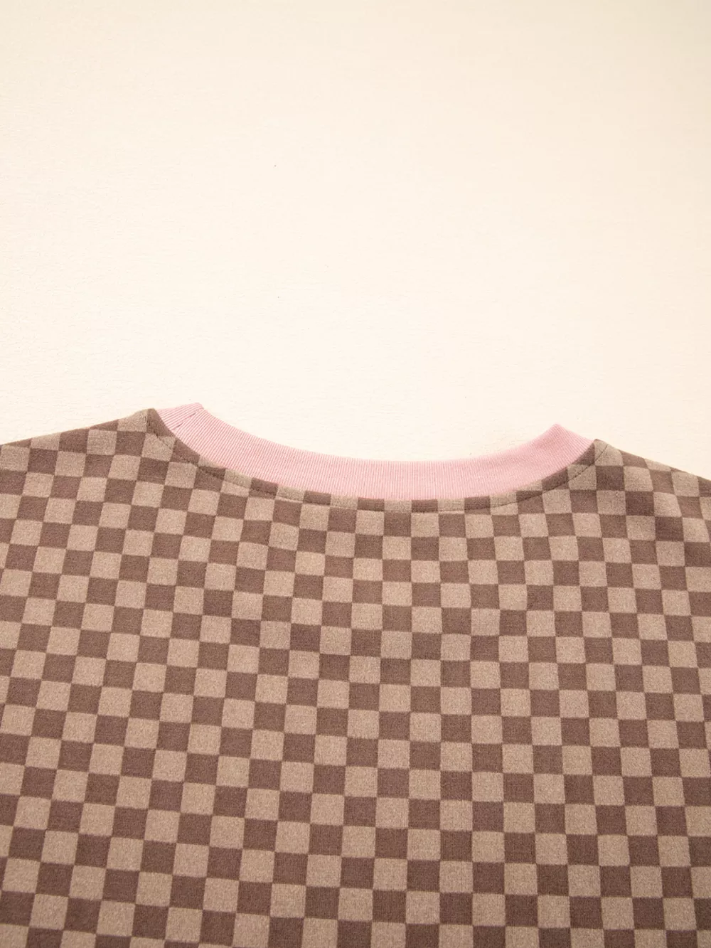 Checkerboard Long Sleeve Pullover and Shorts Set, image 14