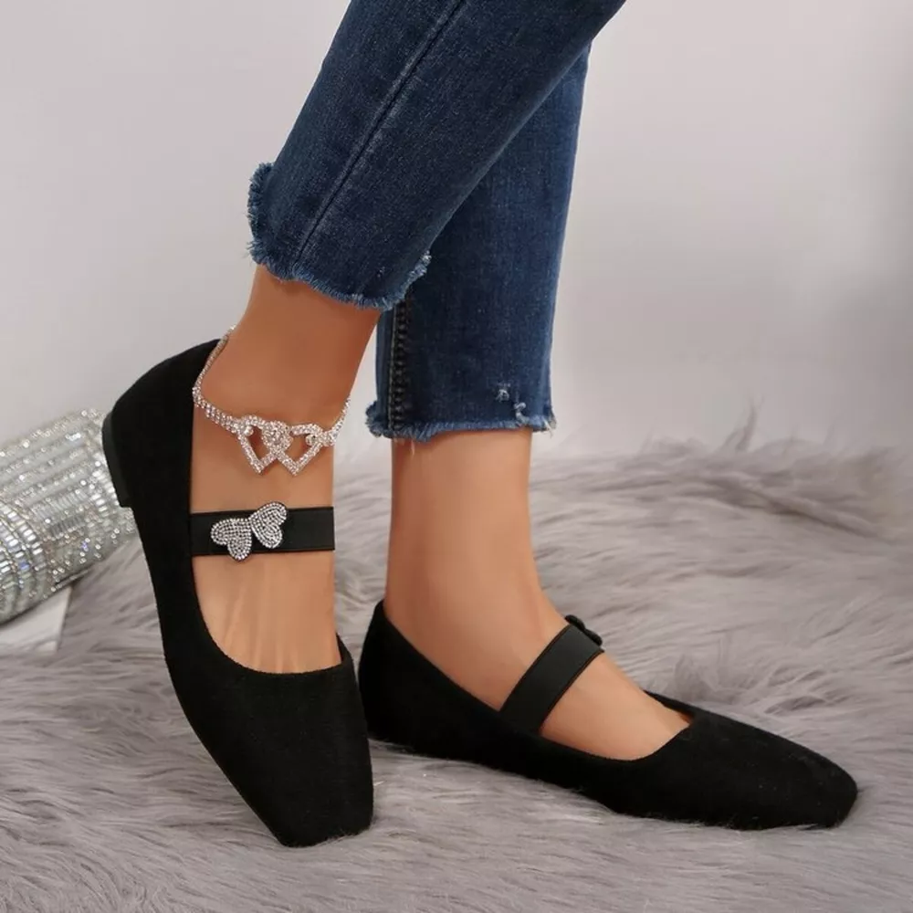 Square Toe Flats Slip-Ons, image 6