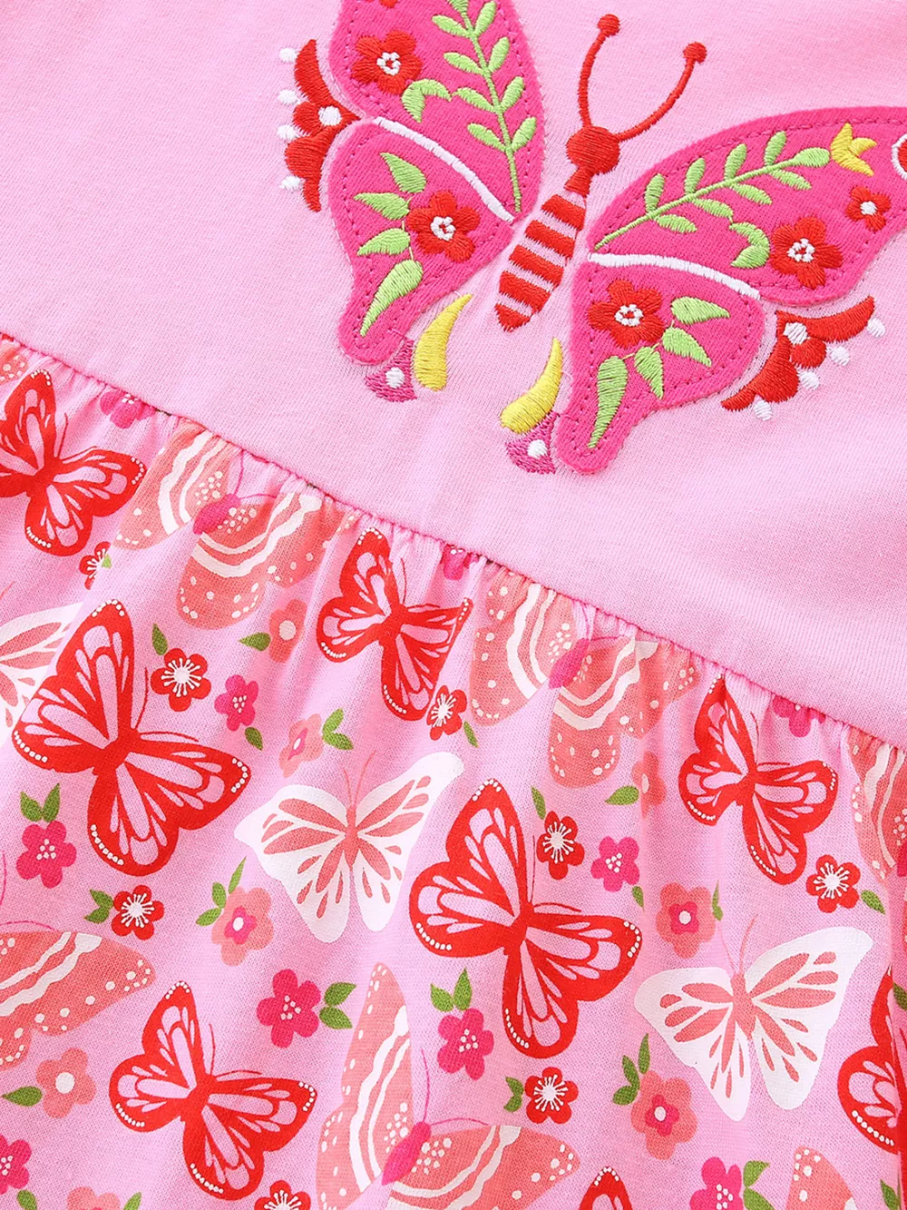 Children's Butterfly Long Sleeve Casual Dress, image 5