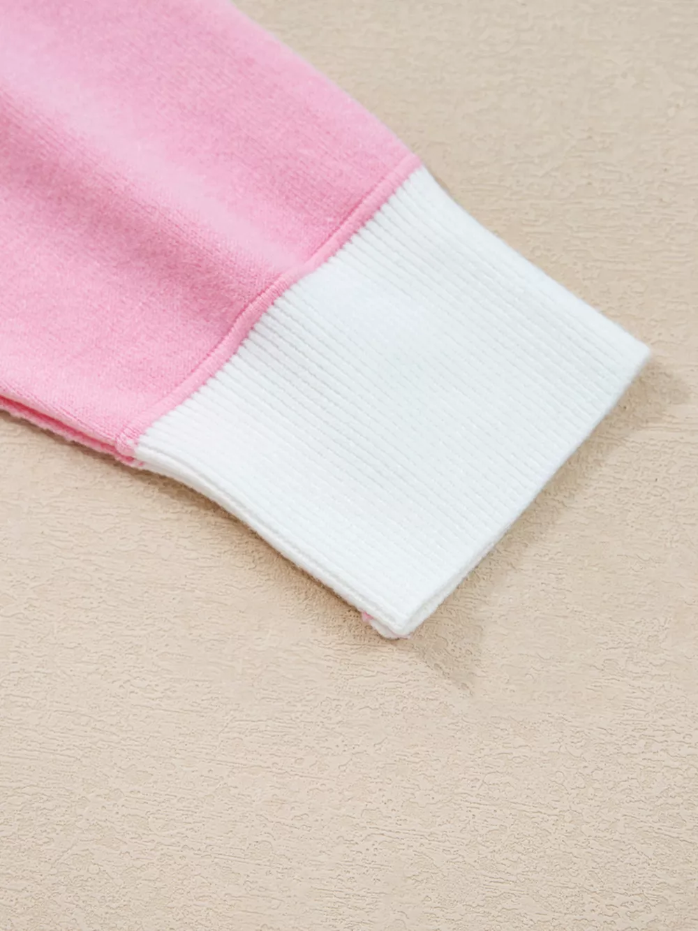 Contrasting Polo Collar Color Block Knit Drop Shoulder Sweater, image 8