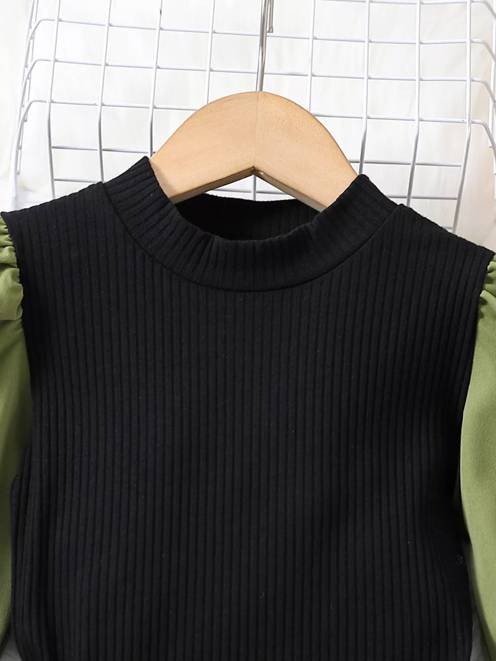 Children's Color Block Top and Pants Set, image 2