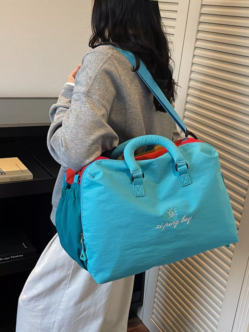 Colorful Lightweight Travel Duffel Bag, image 7