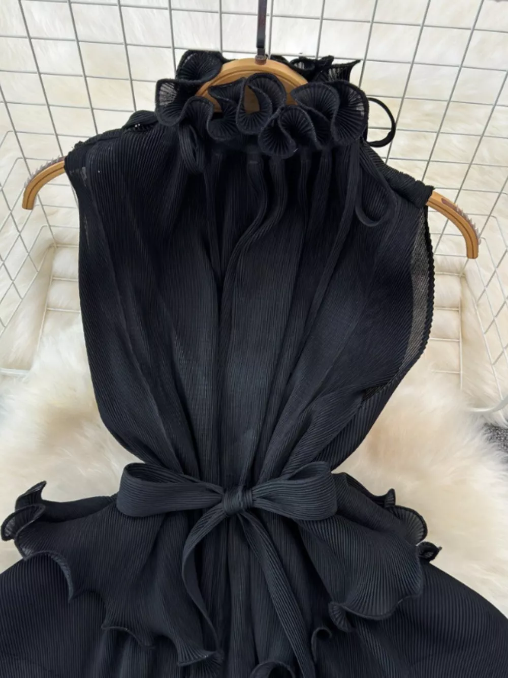 Ruffled Tiered Sleeveless Midi Dress, image 17