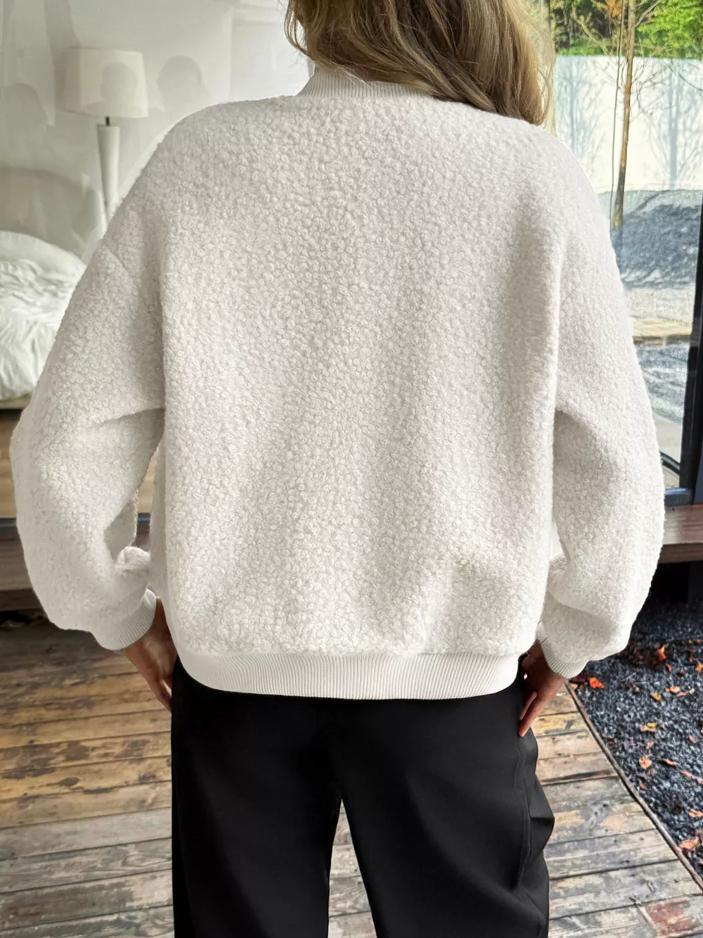 Snap Down Dropped Shoulder Jacket, image 9