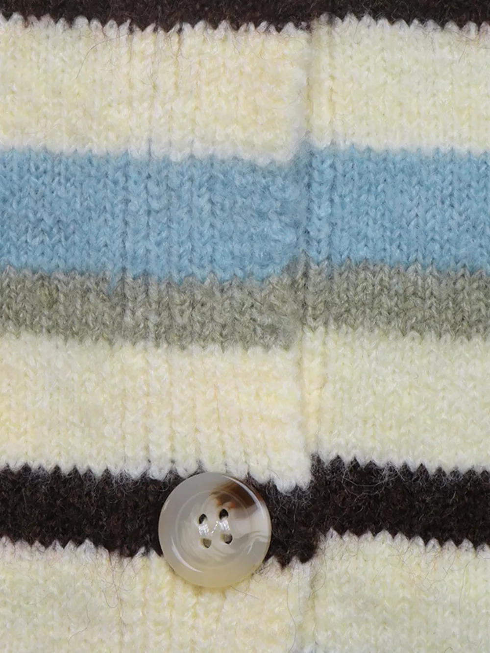 Striped Crew Neck Button-Down Cardigan, image 8