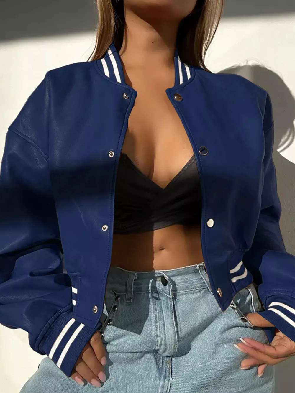 Snap Down Long Sleeve Jacket, image 3
