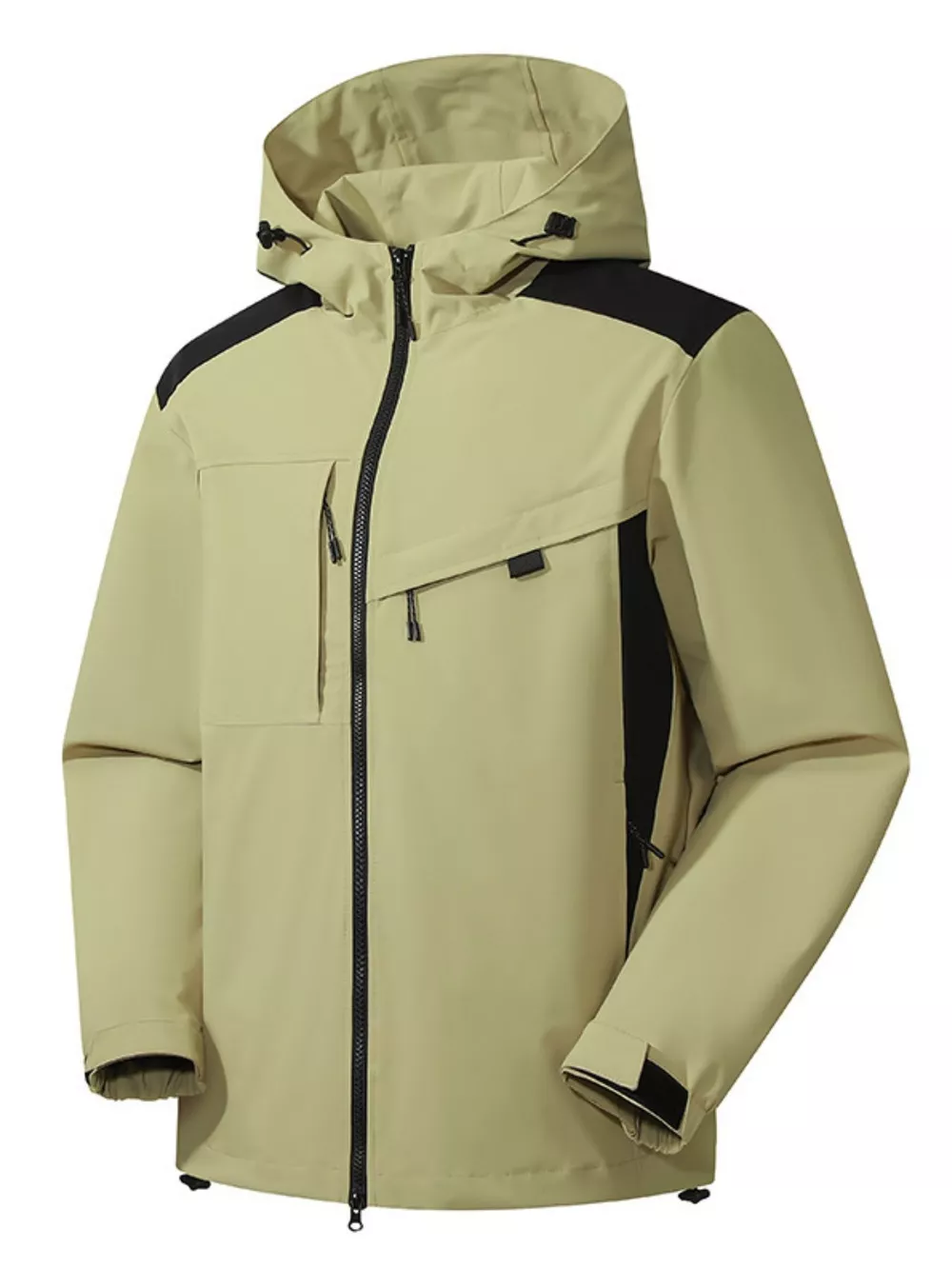 Men's Full Size Waterproof Hooded Zip Up Jacket Plus Size, image 6