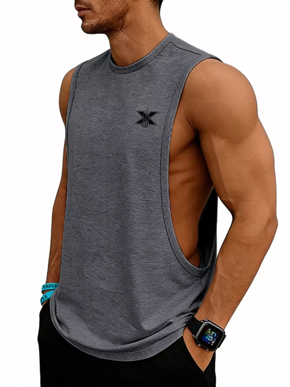 Men's Full Size Round Neck Tank Plus Size, image 13