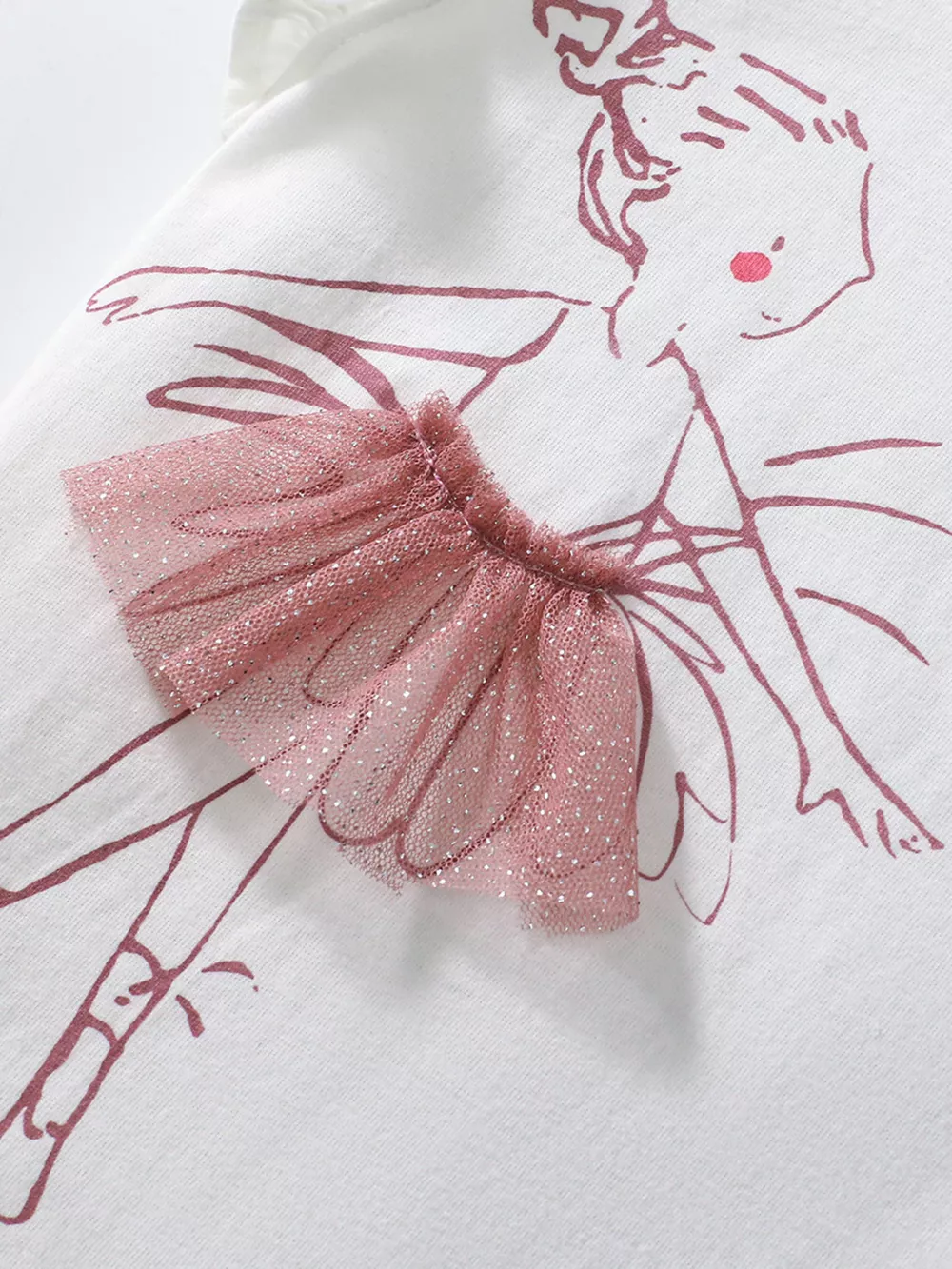 Children's Ballerina Ruffle Sleeve T-Shirt, image 5