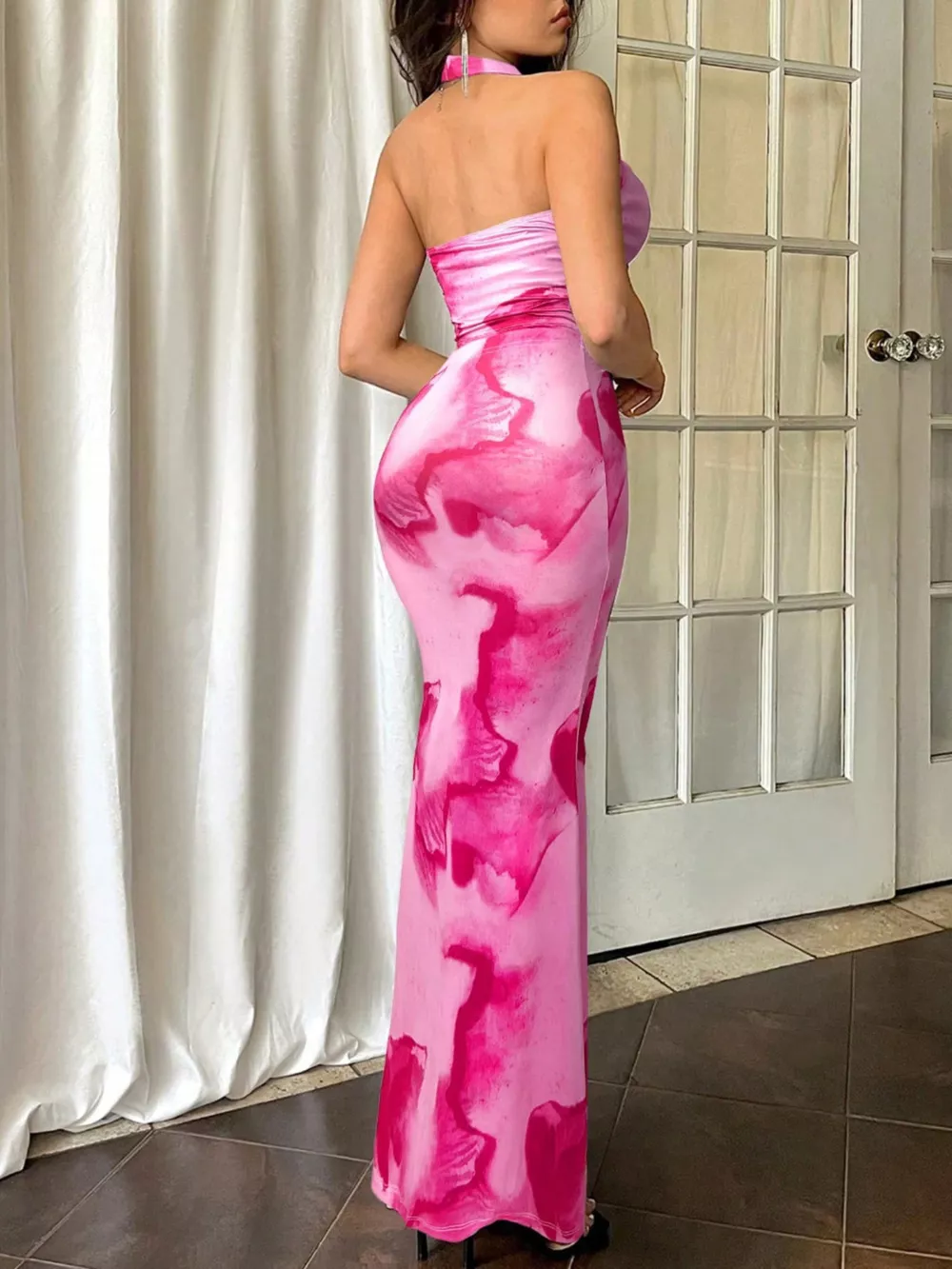 Tie-Dye Halter Top and Mermaid Skirt Set, image 14
