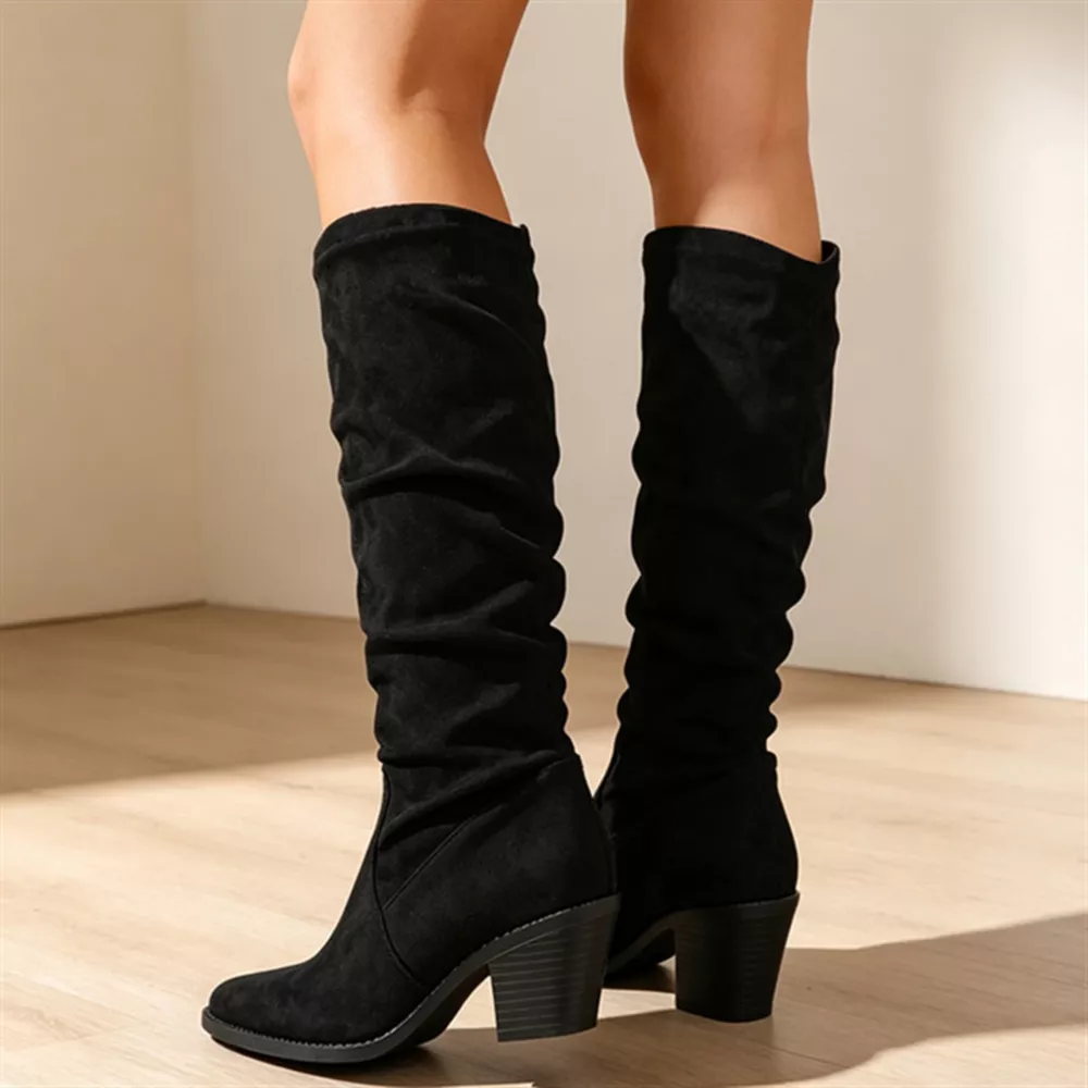 Point Toe Block Heels Boots, image 7