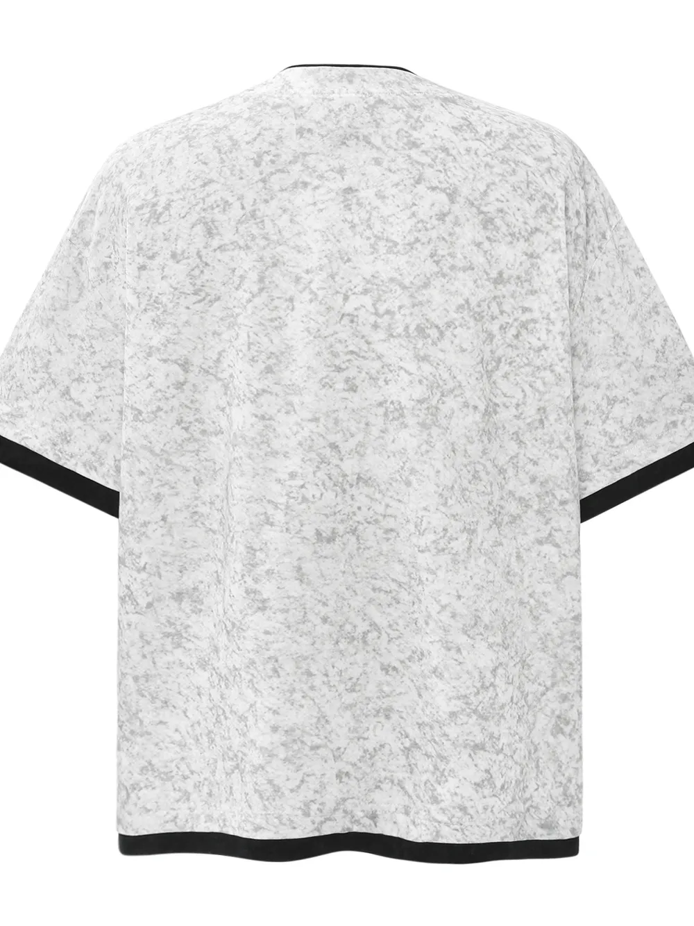 Men's Letter Graphic Round Neck Short Sleeve Contrast Trim T-Shirt, image 6